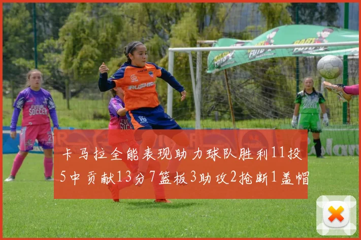 卡马拉全能表现助力球队胜利11投5中贡献13分7篮板3助攻2抢断1盖帽正负值5